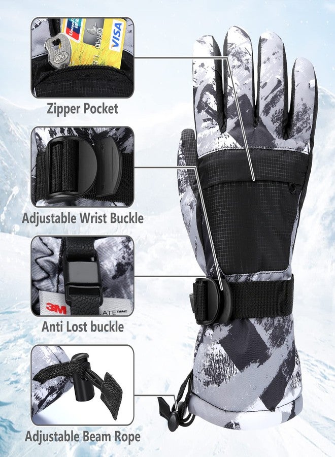 Odtmger Ski Gloves, Warmest Waterproof and Breathable Snow Gloves for Cold Weather, Fits Both Men & Women,for Parent Child Outdoor - Image 2